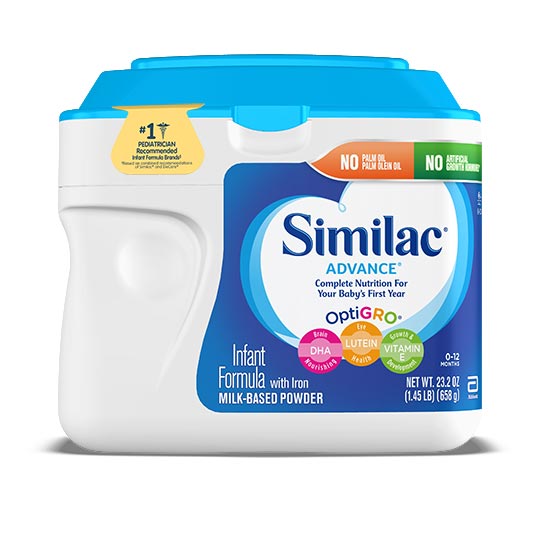 Similac® Advance®* fórmula para lactantes con hierro, fórmula para bebés,  en polvo, 1.45 lb