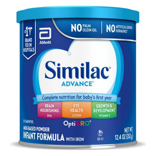 Similac Advance Infant Formula Powder, 12.4 oz Can