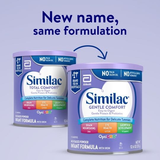 Similac Total Comfort Infant Formula Powder 12.6 oz Can, Case of 6