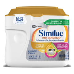 Similac Pro Sensitive Infant Formula With 2 Fl Hmo For Immune Support Non Gmo
