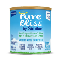 Pure Bliss™ by Similac®* Infant Formula, Modeled After Breast Milk, Non-GMO, Baby Formula, Powder, 24.7 oz