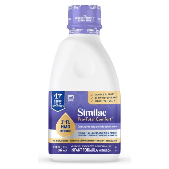 Similac Pro Total Comfort Ready to Feed Infant Formula 32 fl oz Bottle Case of 6