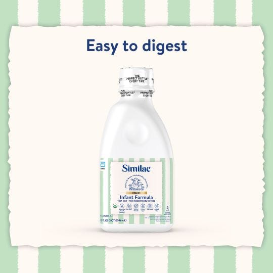 Similac Organic Infant Formula Ready-to-Feed