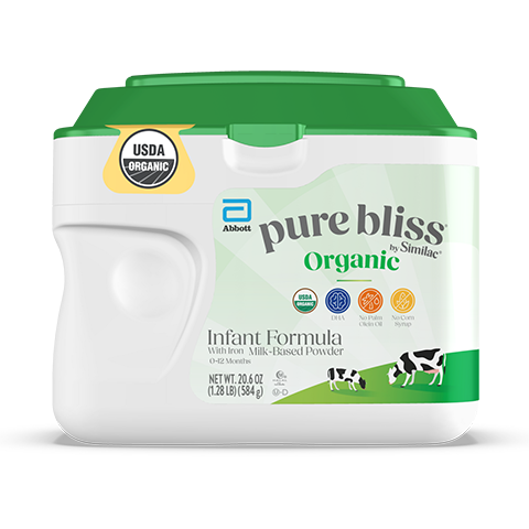 Pure Bliss by Similac Organic Infant Formula Powder 20.6 oz Tub
