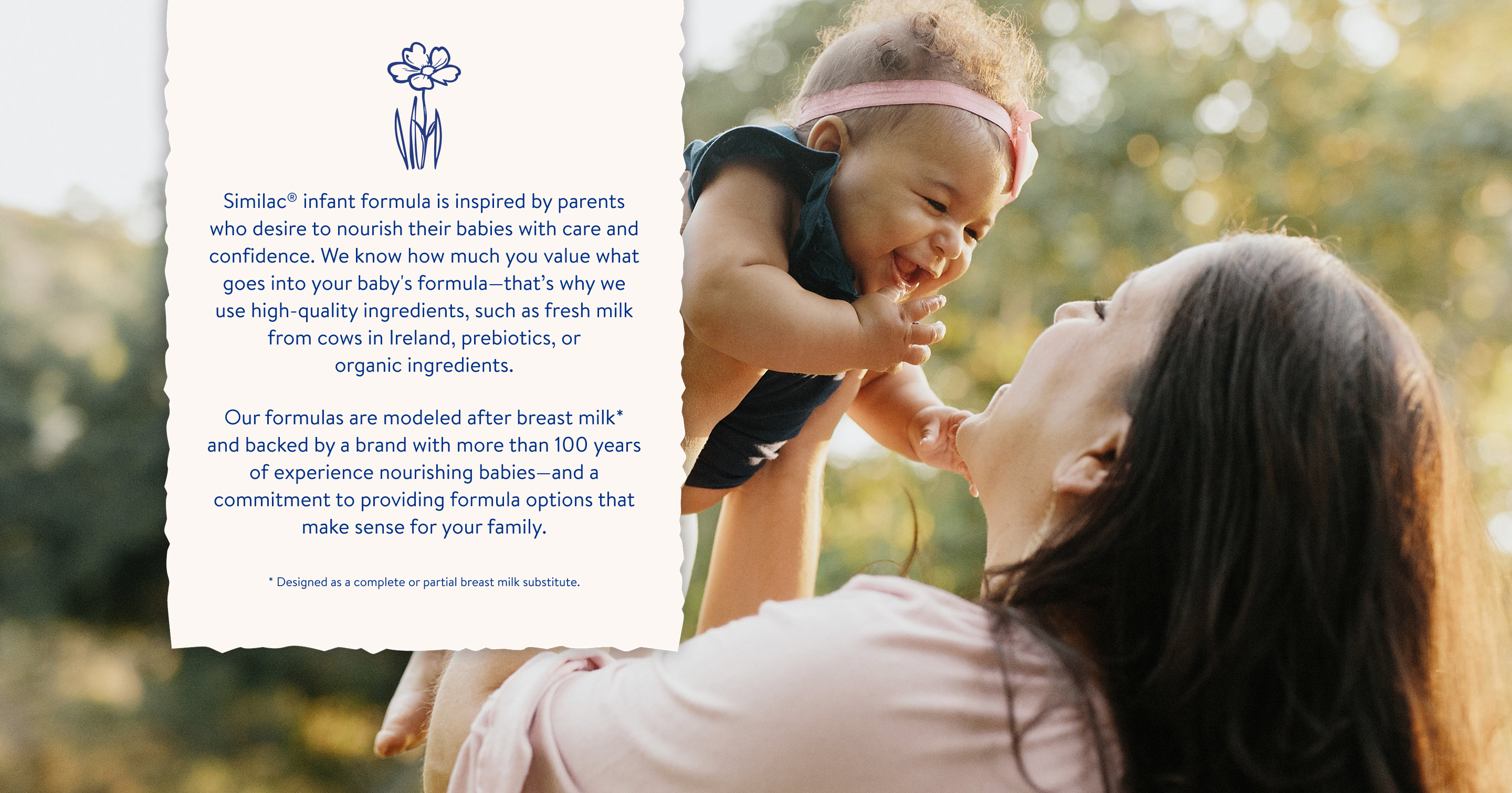 Organic Baby Formula Designed to be a Substitue for Breast Milk | Similac®
