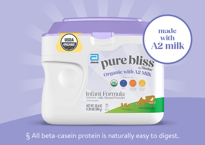 Pure Bliss by Similac Organic with A2 Milk